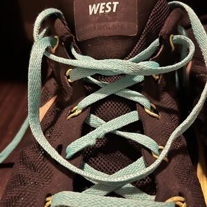 Nike Black Lunarlon Sneakers with Teal Accents